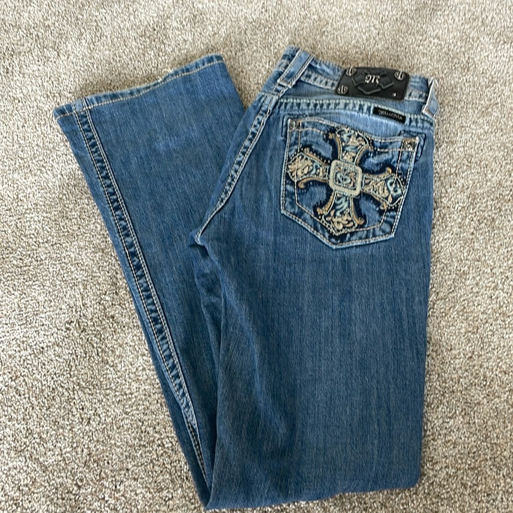 Miss Me Celtic Cross Bootcut Denim Jeans